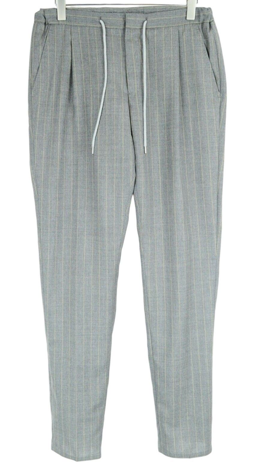 Suitsupply HAVANA PATCH UK38R Wool Grey Striped 2 Piece Suit 57910 Size 38R - 2 Thumbnail