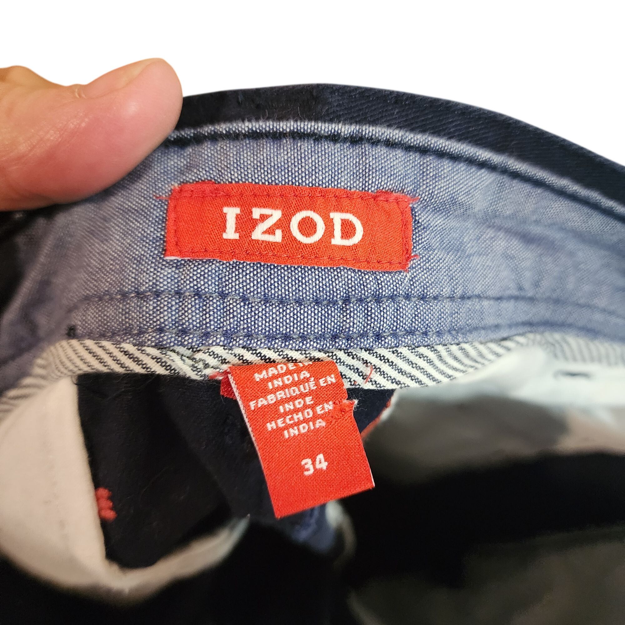 Izod IZOD Embroidered Lobster Shorts 32 Navy Red Sailing Vtg Golf Size US 32 / EU 48 - 3 Thumbnail