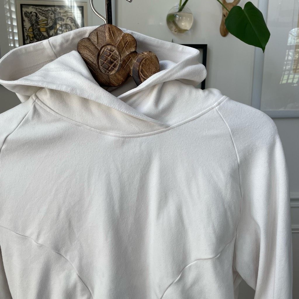Other Alphalete Cropped White Hoodie Sweatshirt Logo s Size S / US 4 / IT 40 - 3 Thumbnail