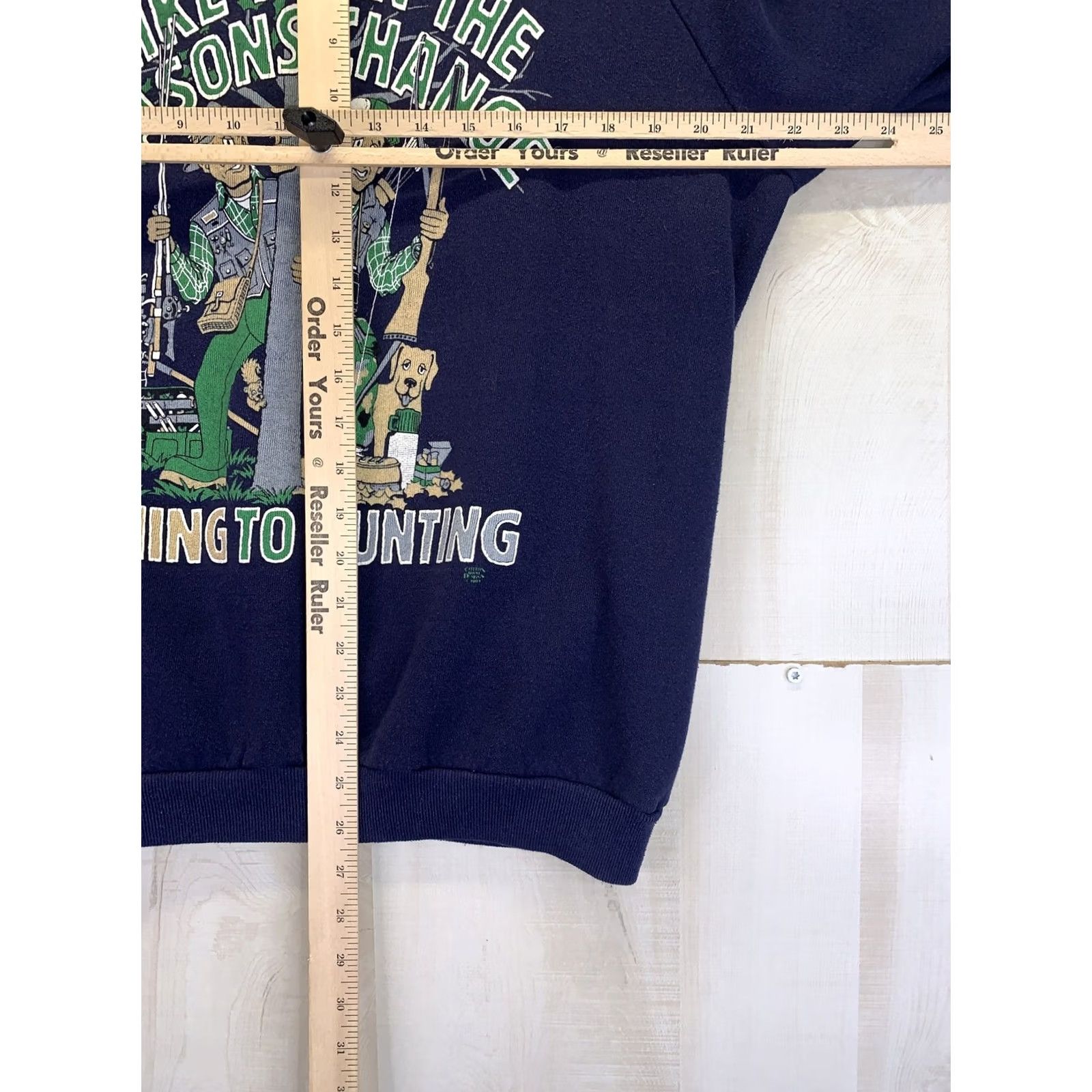 Jerzees VINTAGE Jerzees Fishing Hunting Funny Graphic Sweatshirt Mens XL USA Made-10327 Size US XL / EU 56 / 4 - 7 Thumbnail