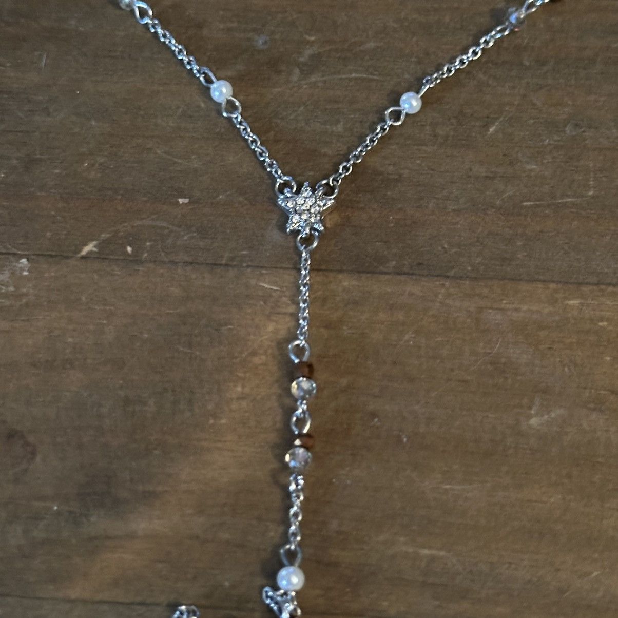 Other Lonna & Lily silver tone stars station bead Y chain necklace Size ONE SIZE - 3 Thumbnail