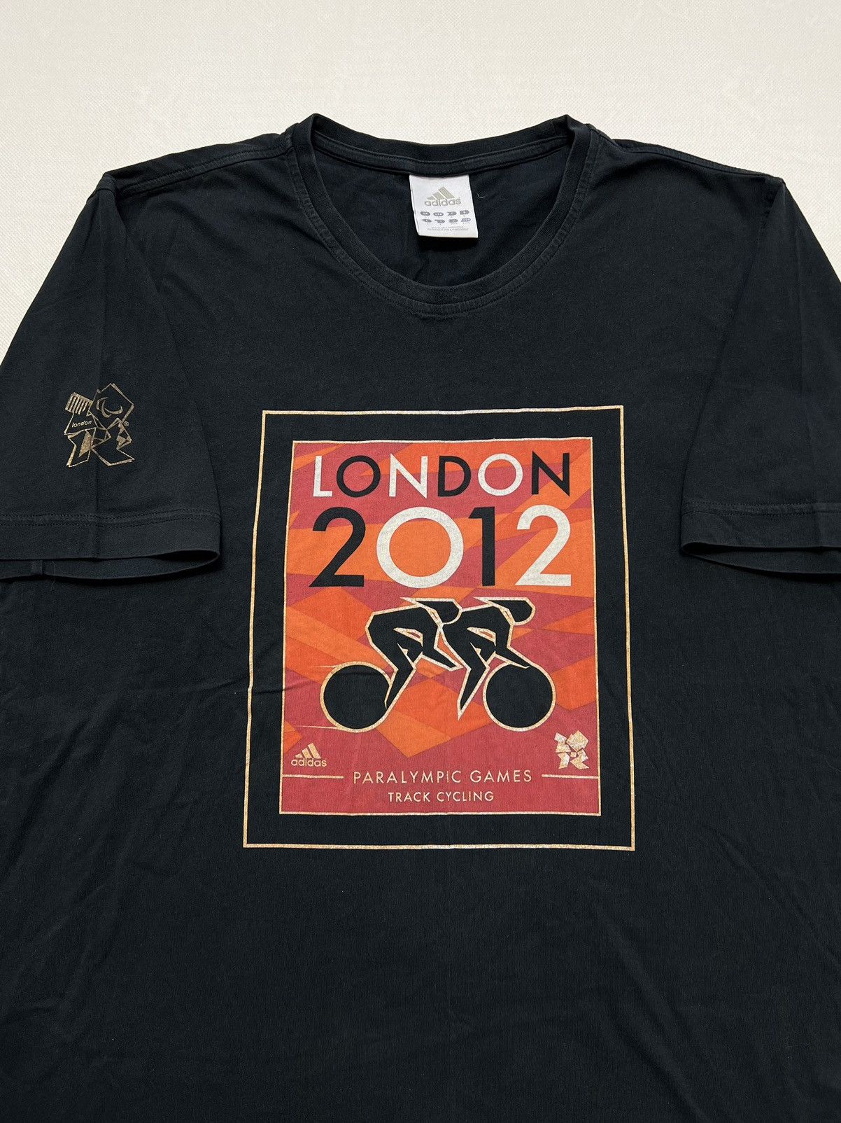 Adidas Tshirt Adidas London 2012 Paralympic Games Track Cycling Size US L / EU 52-54 / 3 - 2 Thumbnail