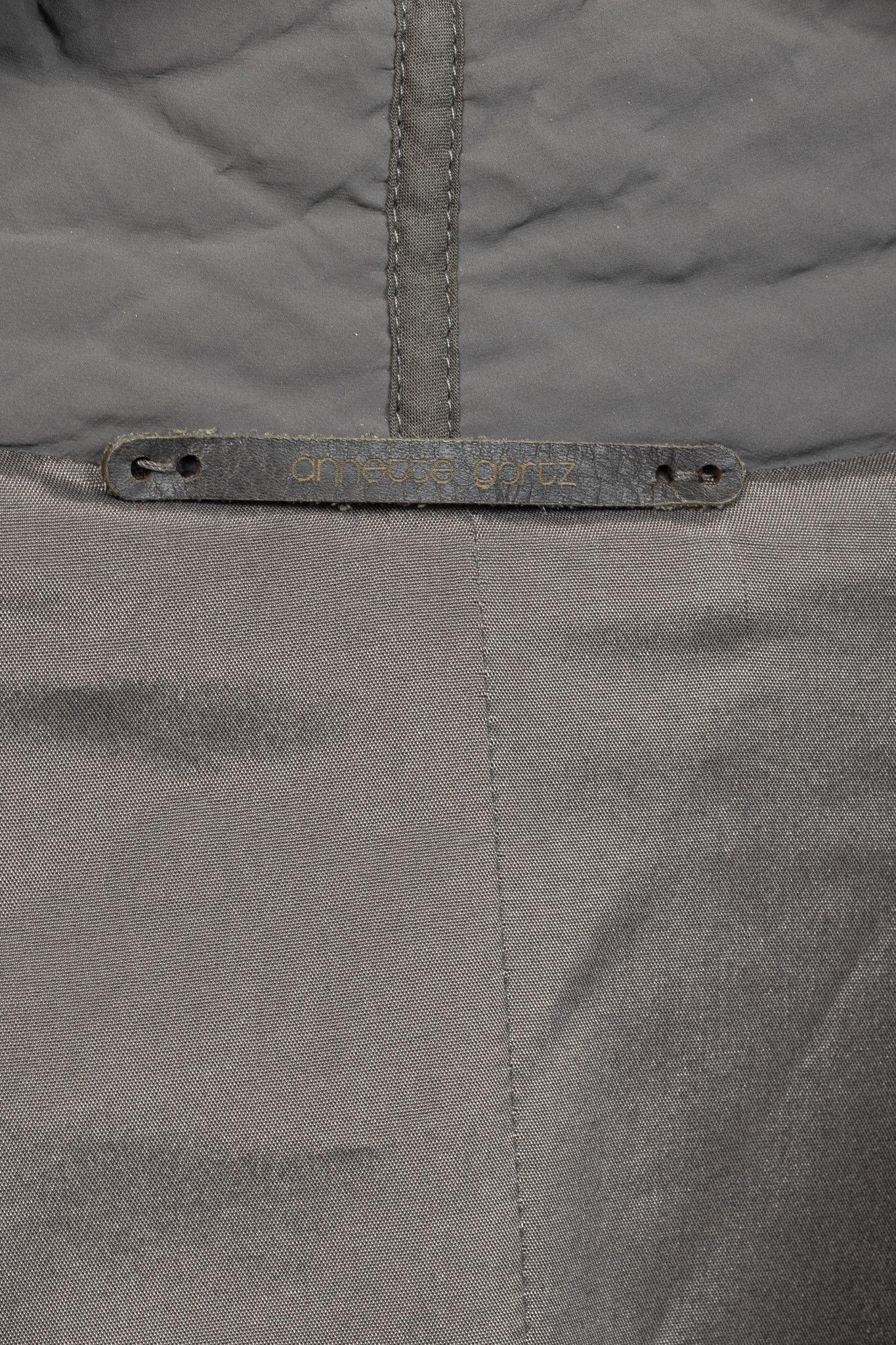 Annette Gortz Annette Gortz AW14 Clyde Grey Waxed Pebble-Texture Coat Size XL / US 12-14 / IT 48-50 - 11 Thumbnail