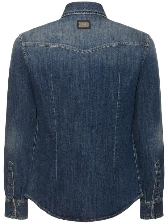 Dolce & Gabbana o1lsvrm0425 Denim Shirt in Blue Size US L / EU 52-54 / 3 - 5 Thumbnail