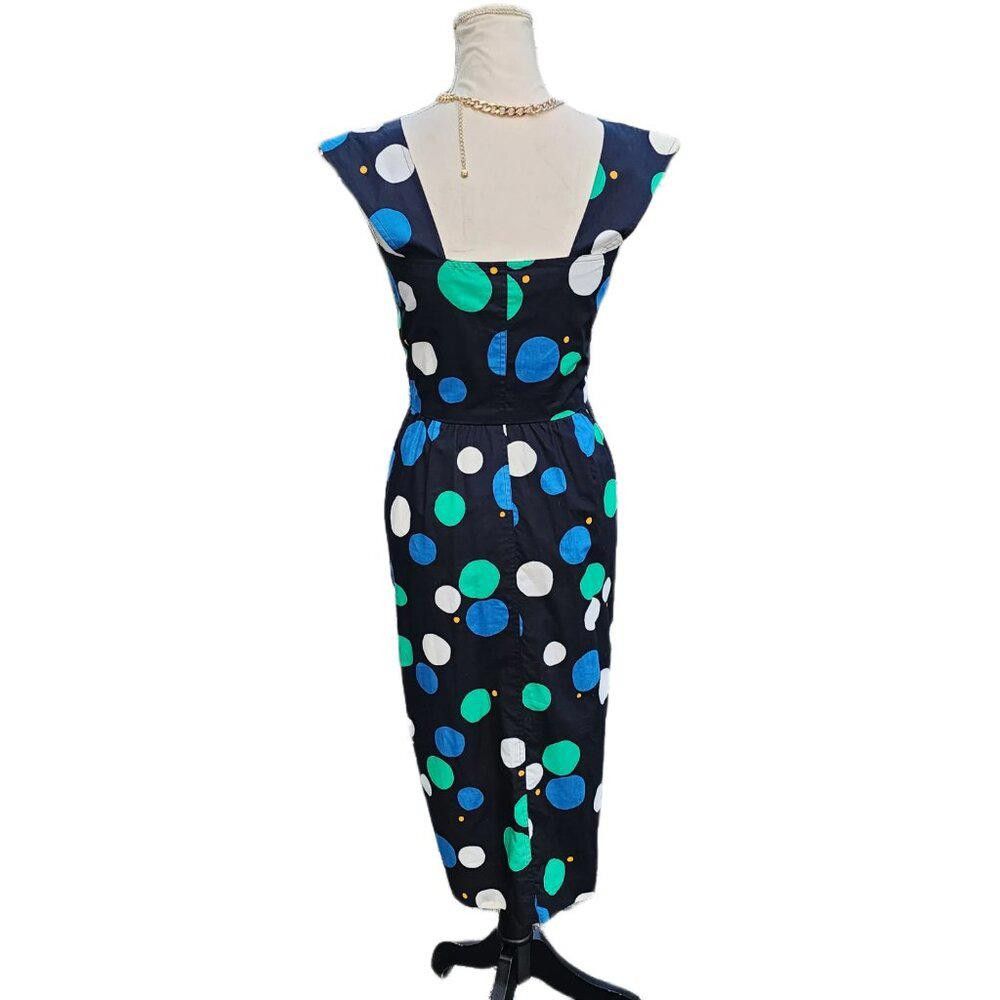 Yves Saint Laurent Yves Saint Laurent. 80s Polka Dot Sheath Dress. Size: 38/4 Size S / US 4 / IT 40 - 9 Thumbnail