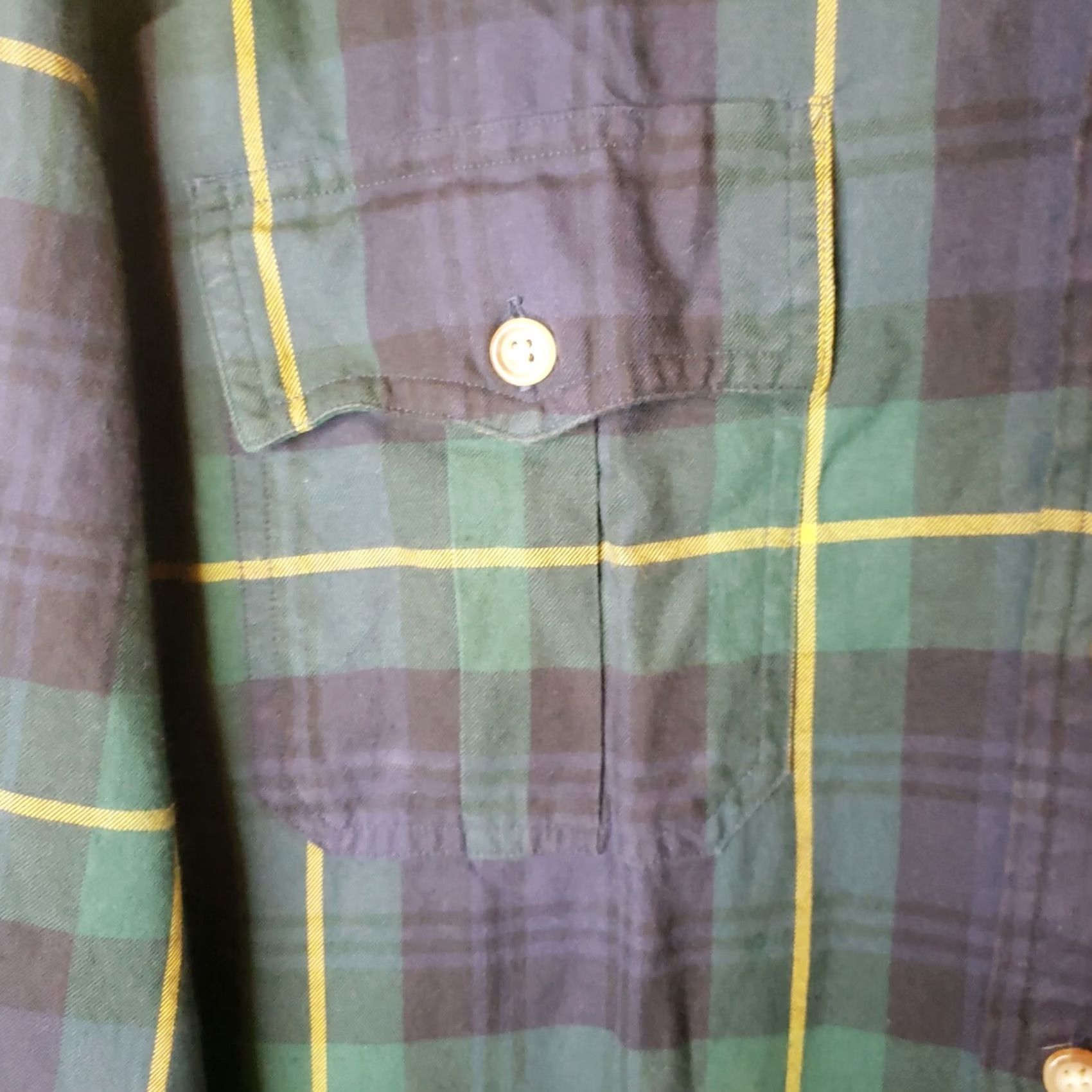 Polo Ralph Lauren Polo Ralph Lauren Shirt 2XL Button-Up Long Sleeve Plaid Blue Green Cotton Flannel Casual Mens Vintage? Size US XXL / EU 58 / 5 - 5 Thumbnail