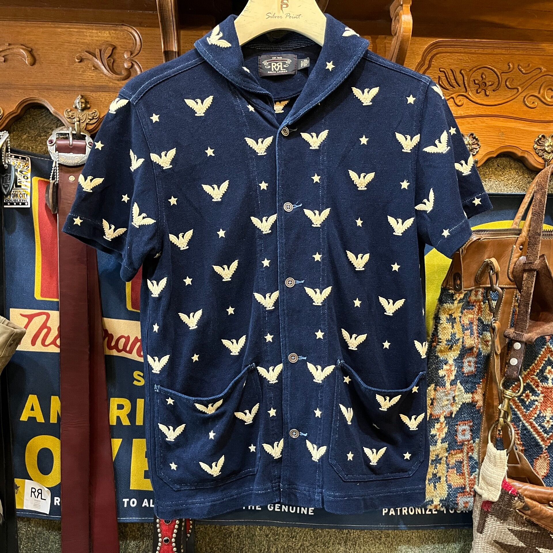RRL Ralph Lauren RRL Eagle Embroidered T-Shirt Size US S / EU 44-46 / 1 - 1 Thumbnail