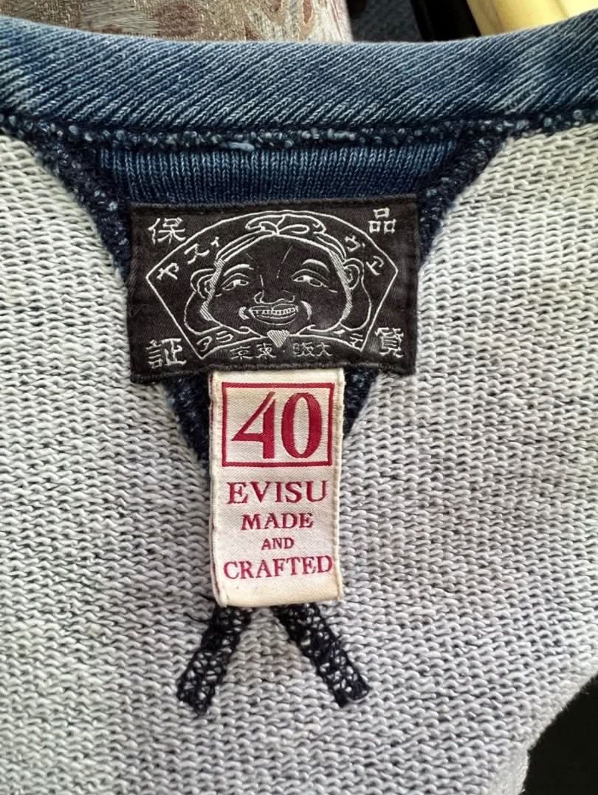 Evisu × Vintage Vintage Sweater sweatshirts Denim Evisu Lot 1167 Japan Size US M / EU 48-50 / 2 - 7 Thumbnail