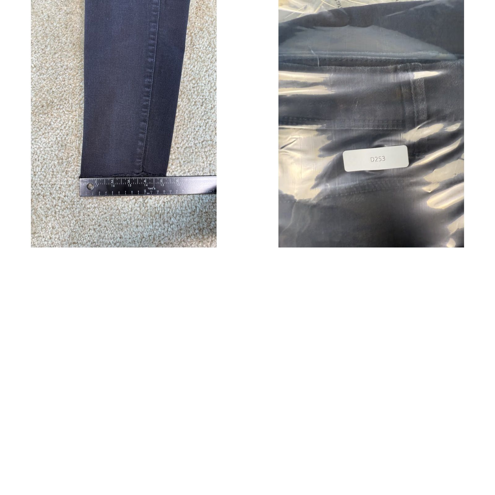 Vintage CURVE Black Raw Hem Stretch Denim Jegging Women's Jeans 12 30in 25in Size 34" / US 12 / IT 48 - 8 Thumbnail