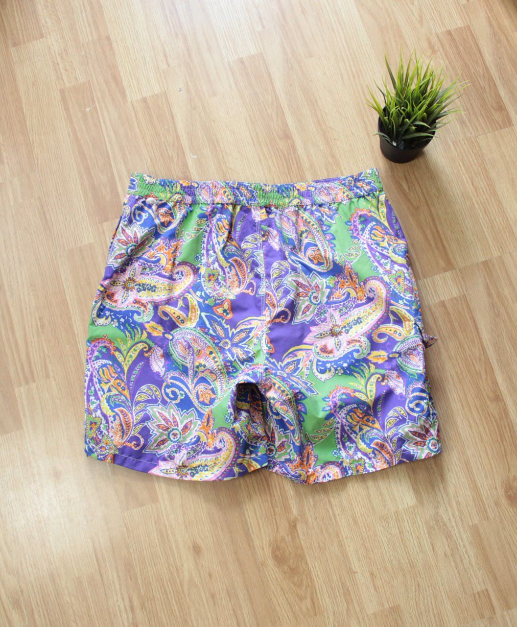 Polo Ralph Lauren 🔥 Polo Ralph Lauren 90s Vintage Swim Shorts Art Logo Y2K Size US 34 / EU 50 - 1 Thumbnail