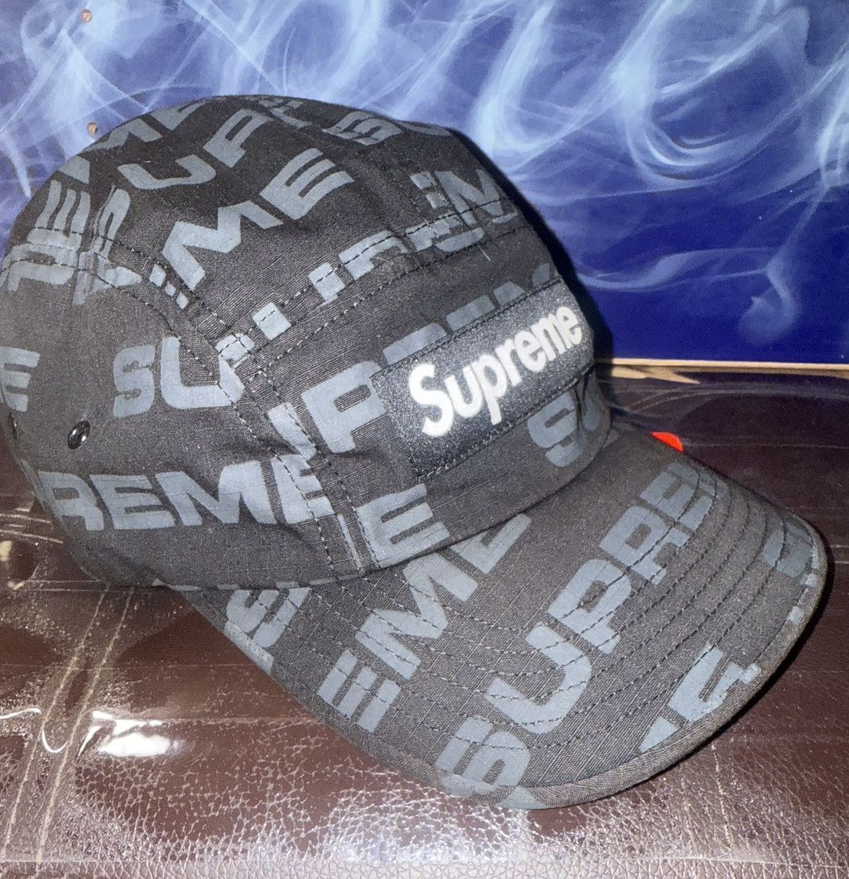 Supreme Supreme Reactive Print Camp Cap 'Black' FW20H41 Fall/Winter Size ONE SIZE - 7 Thumbnail