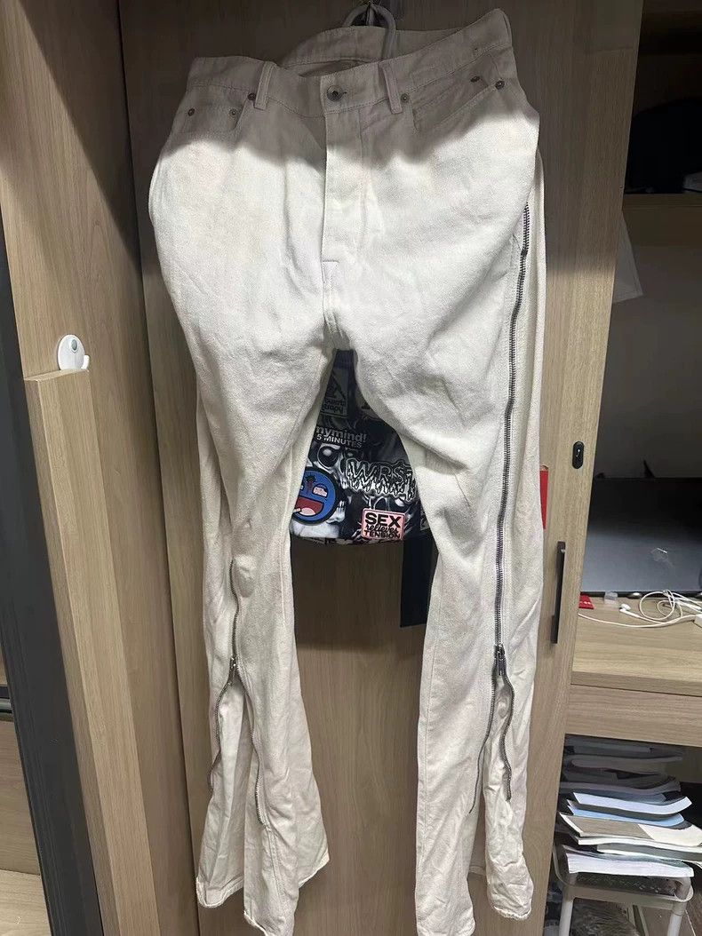 Rick Owens Drkshdw Rick Owens Drkshdw Banana Zip Pants - dmc Size US 32 / EU 48 - 1 Thumbnail