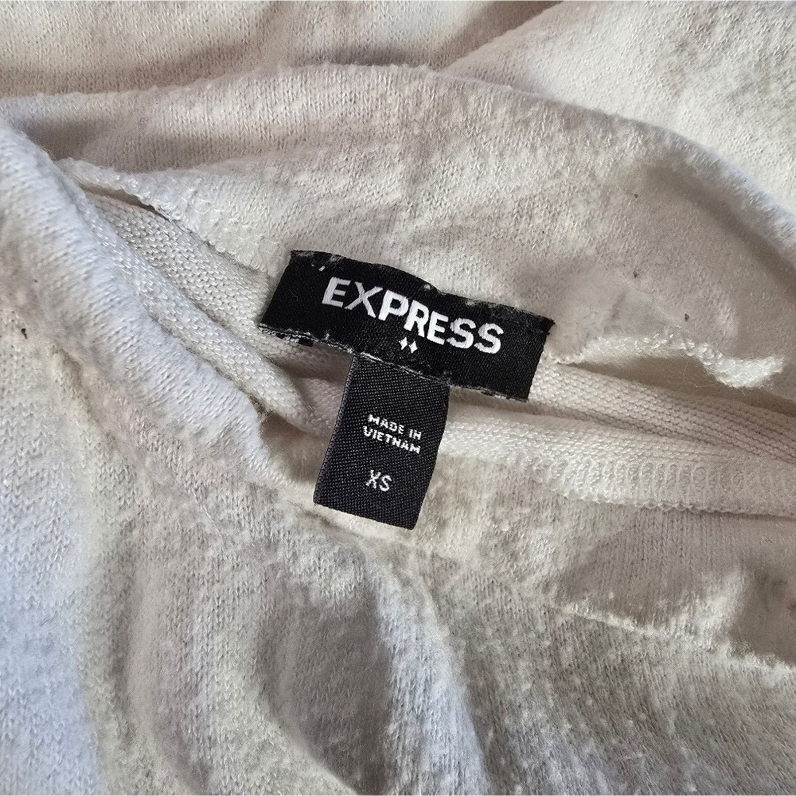 Express White Leather Sleeve | EXPRESS | Long Sleeve Size XS / US 0-2 / IT 36-38 - 5 Thumbnail