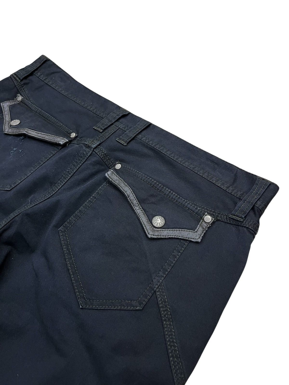 HIDEAWAYS 🔥NICOLE Hideaways Avant Garde Moto Zip Panel Straight Pants Size US 31 - 11 Thumbnail