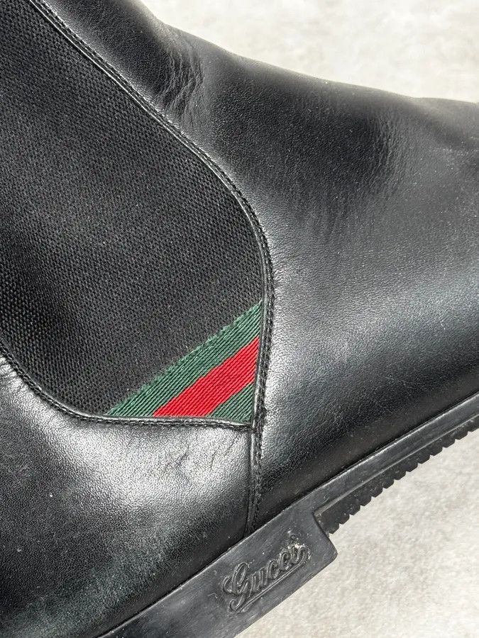 Gucci Gucci Black Minimalist Italian Leather Boots Size US 9.5 / EU 42-43 - 5 Thumbnail