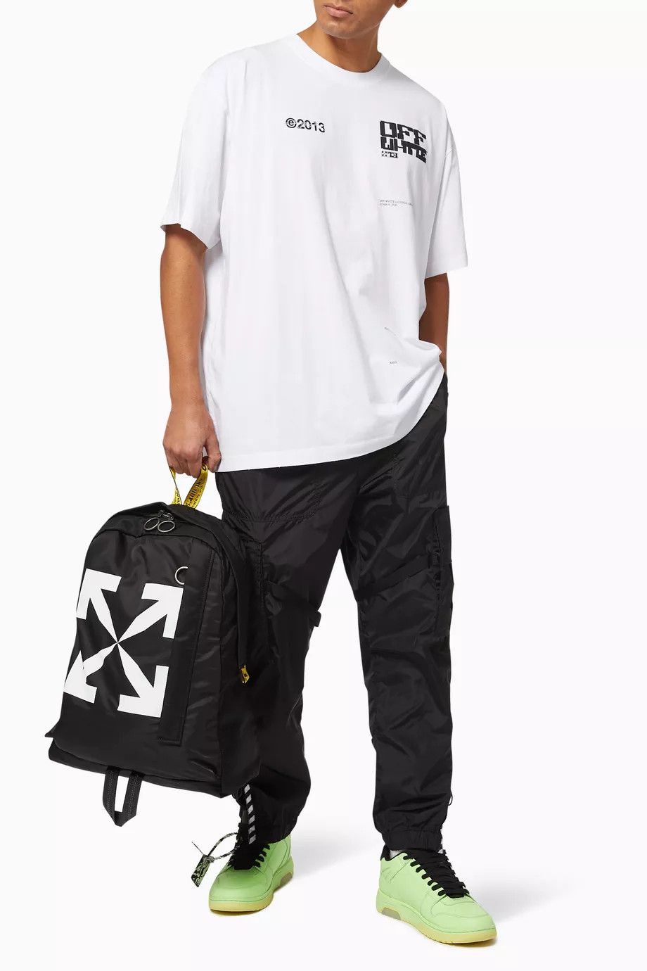 Off-White White Tech Marker Arrows Oversized T-Shirt Size US M / EU 48-50 / 2 - 5 Thumbnail