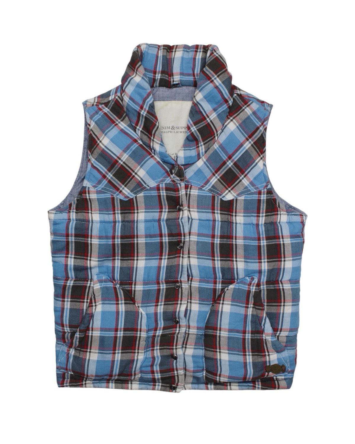 Polo Ralph Lauren DENIM & SUPPLY RALPH LAUREN PLAID QUILTED PUFFER VEST Size US XS / EU 42 / 0 - 1 Thumbnail