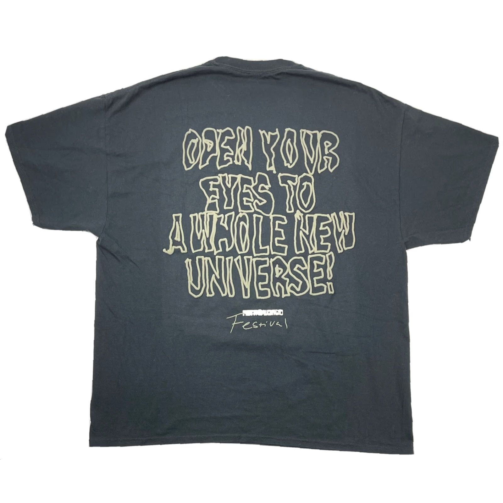Travis Scott ASTROWORLD T-Shirt XL Festival Crew Neck Short Sleeve Black Cotton Logo Tee Men 2021 Concert Merch Size US XL / EU 56 / 4 - 2 Thumbnail