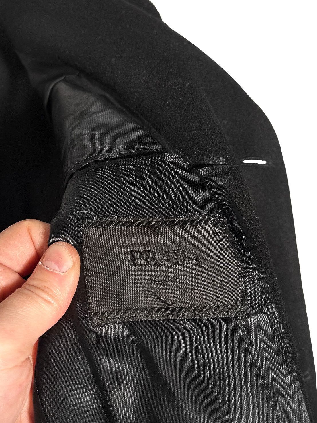 Prada Prada 2013 Black Wool Classic Coat Size US M / EU 48-50 / 2 - 5 Thumbnail