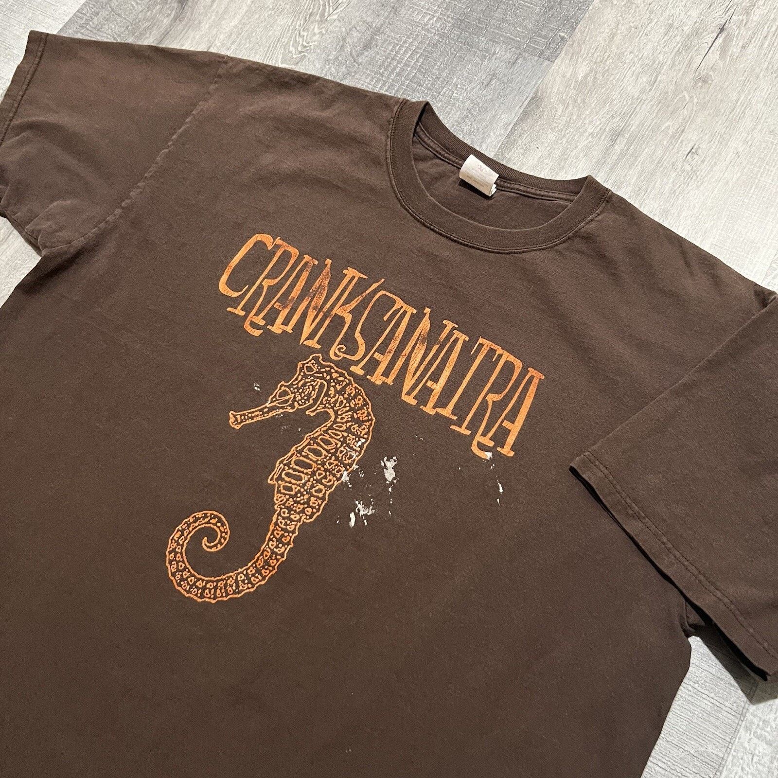 Anvil Crank Sanatra Band Tee Brown Seahorse Anvil Y2K Band Tee Size US XL / EU 56 / 4 - 3 Thumbnail