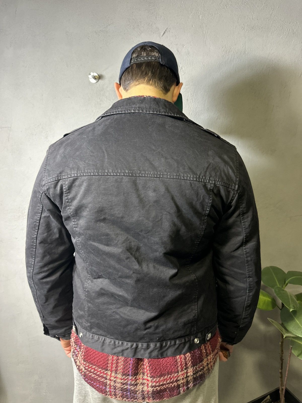 Versace × Vintage Vintage 90s Versace Classic V2 Black Trucker Jacket Size US L / EU 52-54 / 3 - 3 Thumbnail