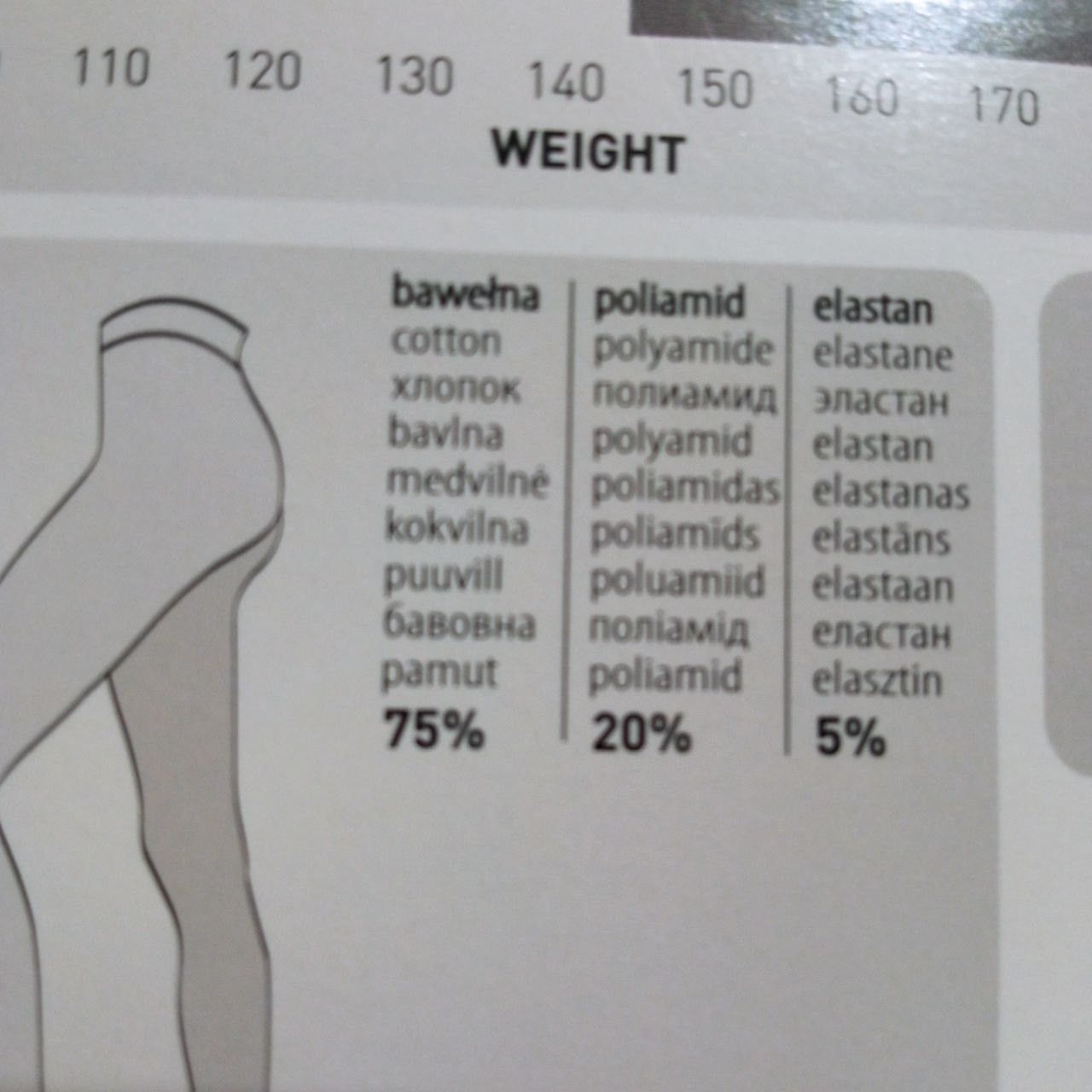 Other Lace Knitted Cotton Blend Tights Pantyhose 120 den Size 4 Size ONE SIZE - 6 Thumbnail