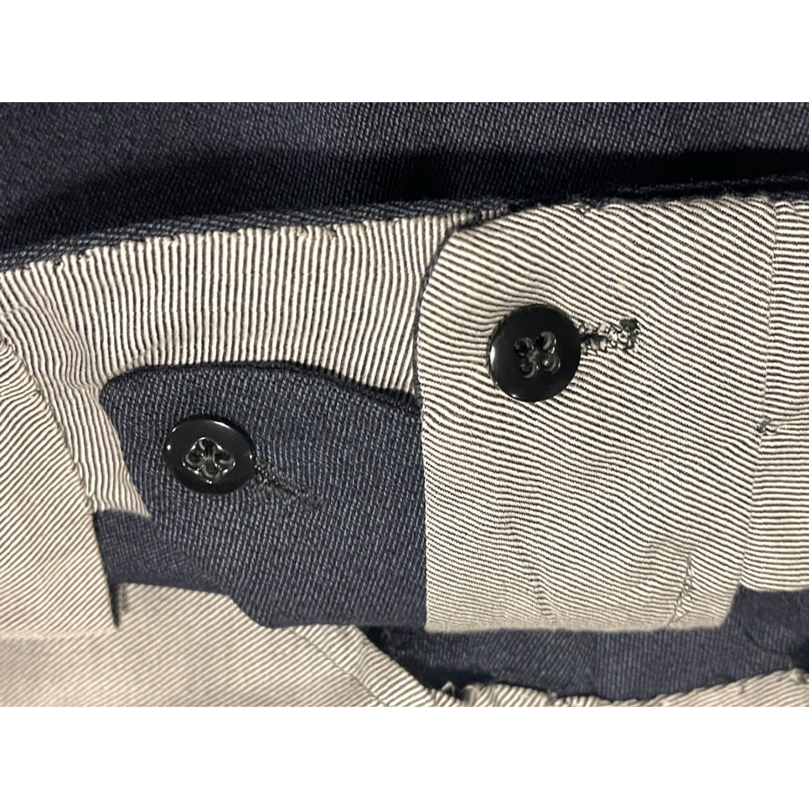 Vintage Oxxford Clothes Dress Pants Man Gray Dress Pants 38x26 Grayish Blue Solid Mens Pants 38 26 Inseam Regular Style: Dress Pants Size US 38 / EU 54 - 3 Thumbnail