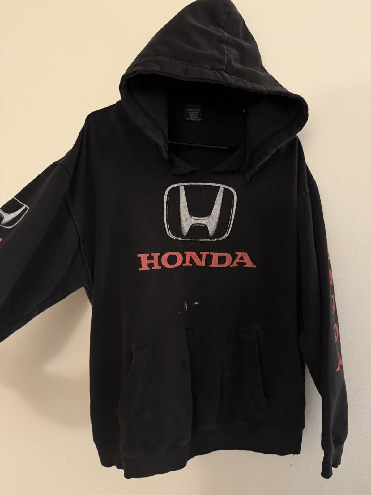 Vintage Vintage Perfectly Thrashed Honda Hoodie Size US XL / EU 56 / 4 - 2 Thumbnail