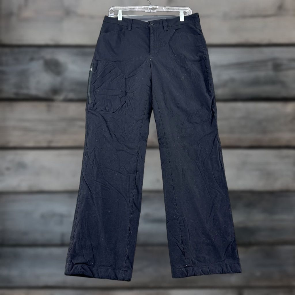 Eddie Bauer Eddie Bauer Pants Mens 32x30 Black Cargo Straight Fleece Lined Nylon Stretch Size US 32 / EU 48 - 1 Thumbnail