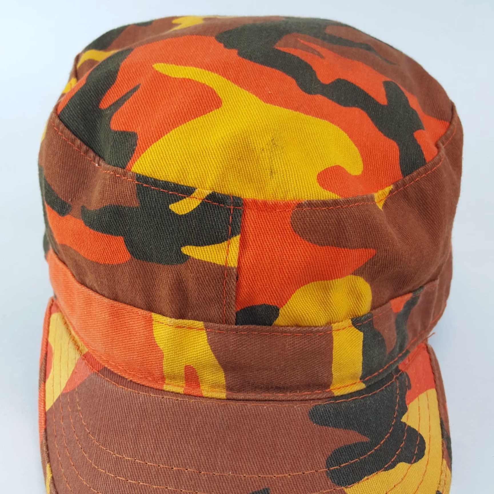 Vintage VINTAGE US ARMY Combat Cap Camouflage Orange 80s 7 1/2 Snapback Hat Men Large Army Military Uniform Baseball Outdoor Retro USA Men 80s 90s 00s Size ONE SIZE - 2 Thumbnail