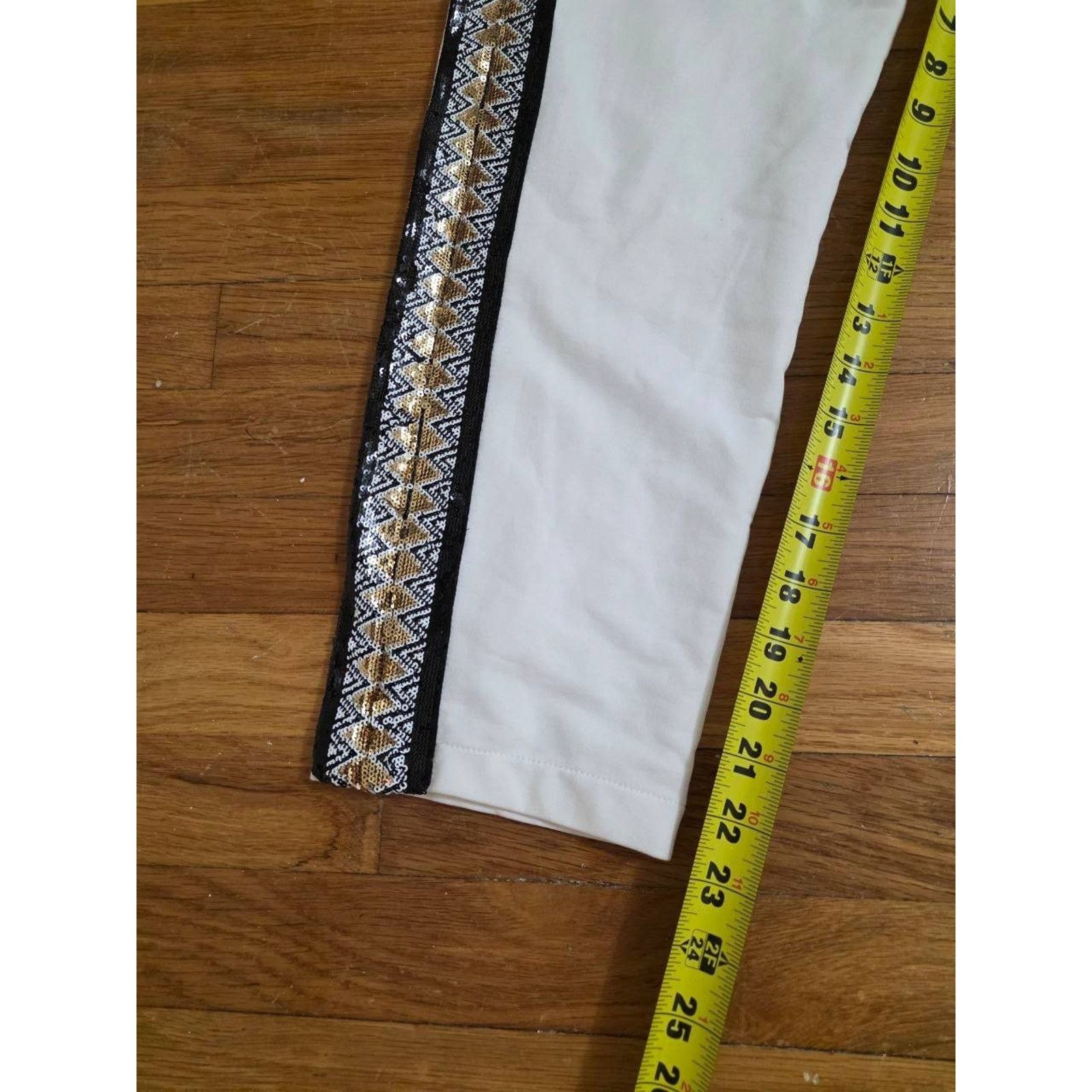 KOBI HALPERIN Kobi Halperin Pants sequin White Size Small A001058 Size 25" / US 0 / IT 36 - 7 Thumbnail