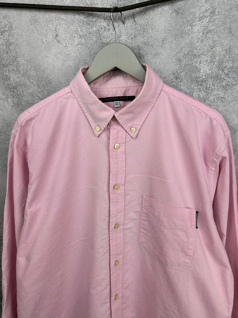 Valentino Vintage Valentino Jeans Pink Shirt Oxford Button-Down LS Size US XXL / EU 58 / 5 - 4 Thumbnail