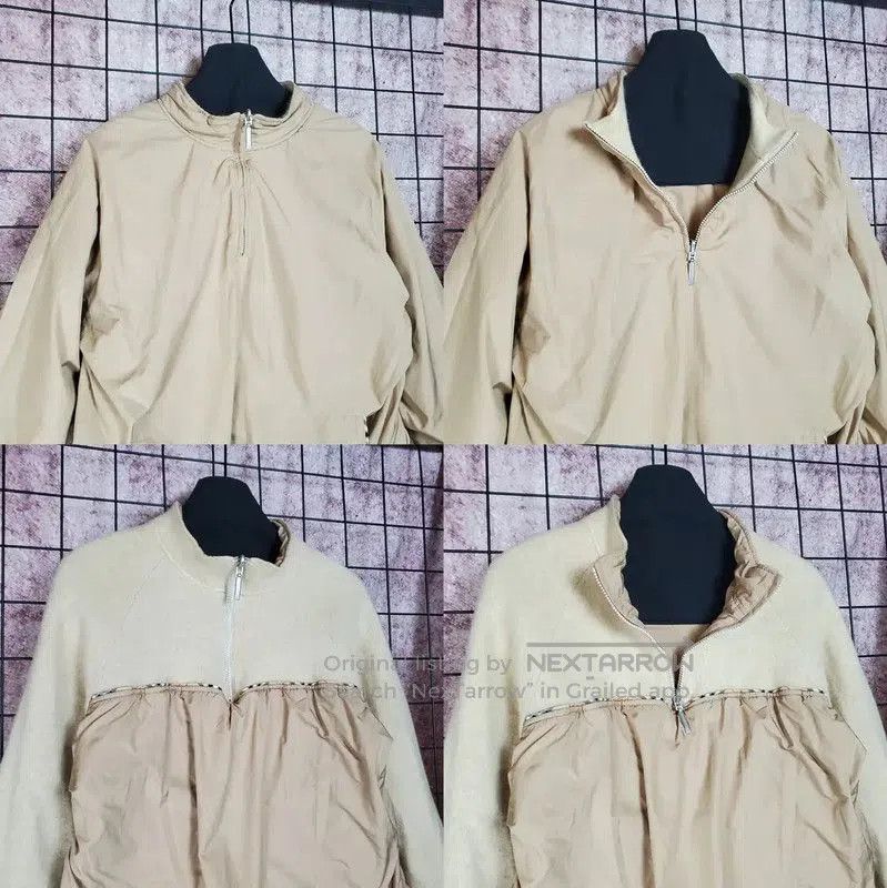 Burberry Burberry Khaki Wool Logo Long Sleeve Sweatshirt. Size L / US 10 / IT 46 - 3 Thumbnail
