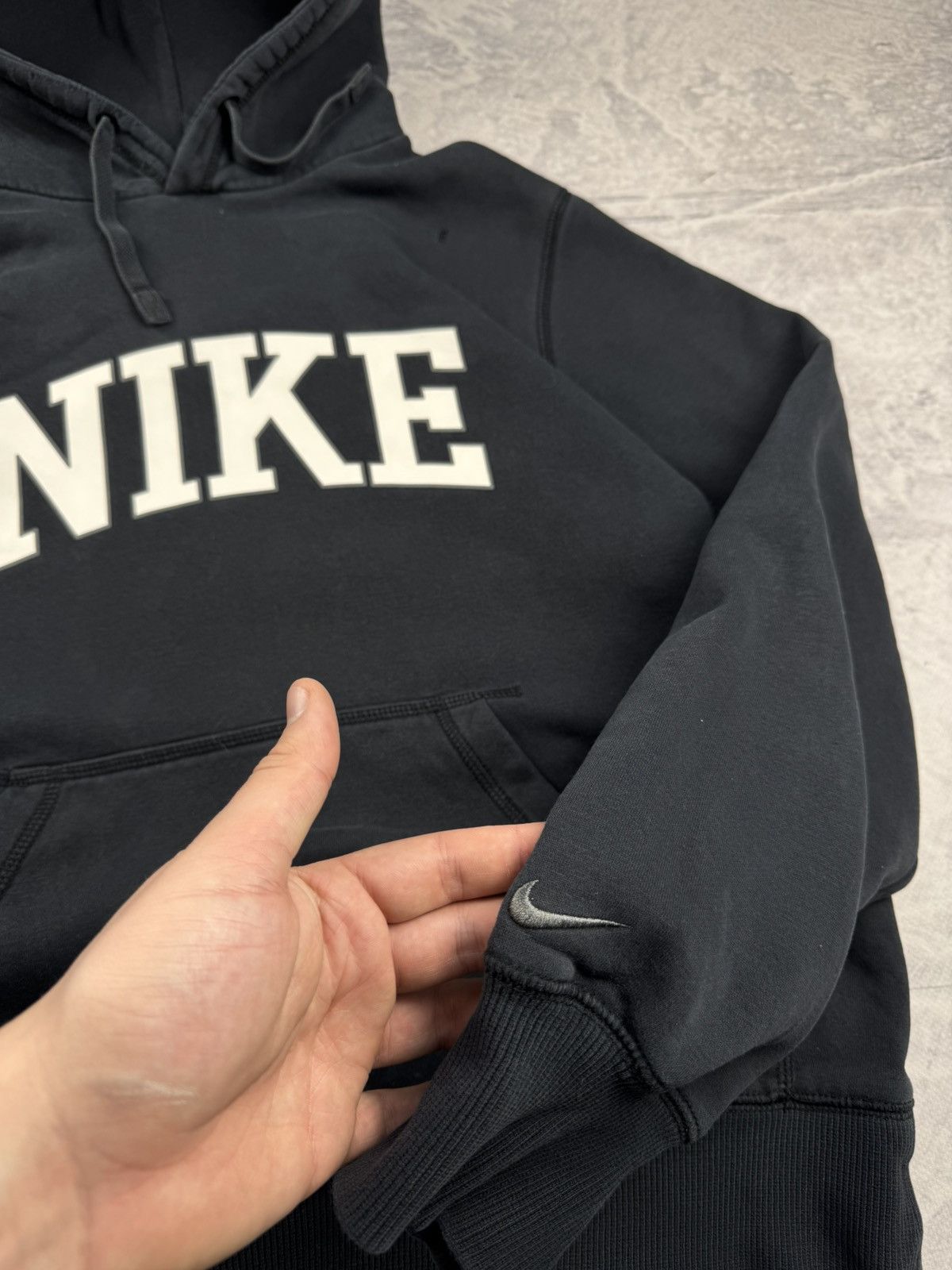Nike × Vintage NIKE VINTAGE CENTER LOGO OVERSIZE BOXY HOODIE Size US M / EU 48-50 / 2 - 6 Thumbnail