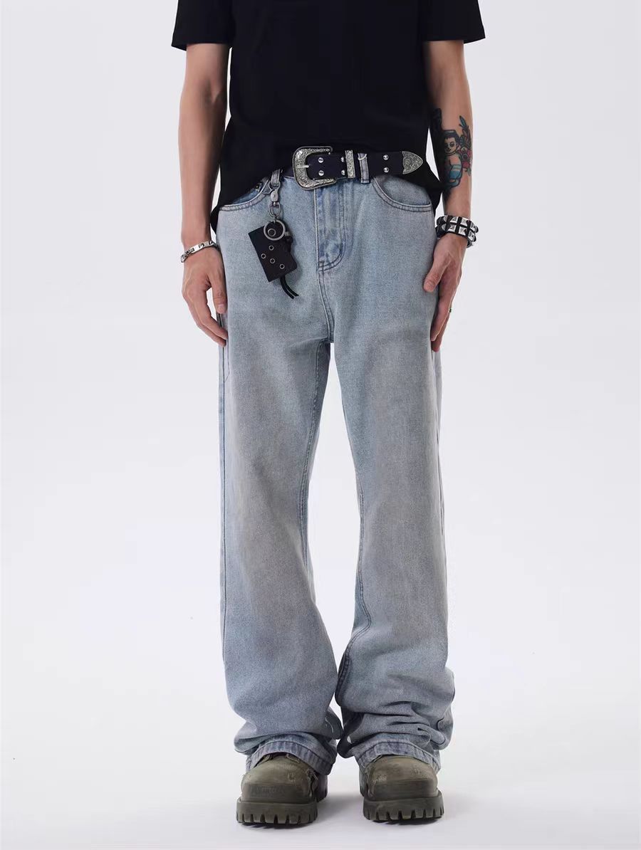 Japanese Brand × Jean High street vintage washed distressed flared casual jeans Size US 34 / EU 50 - 3 Thumbnail