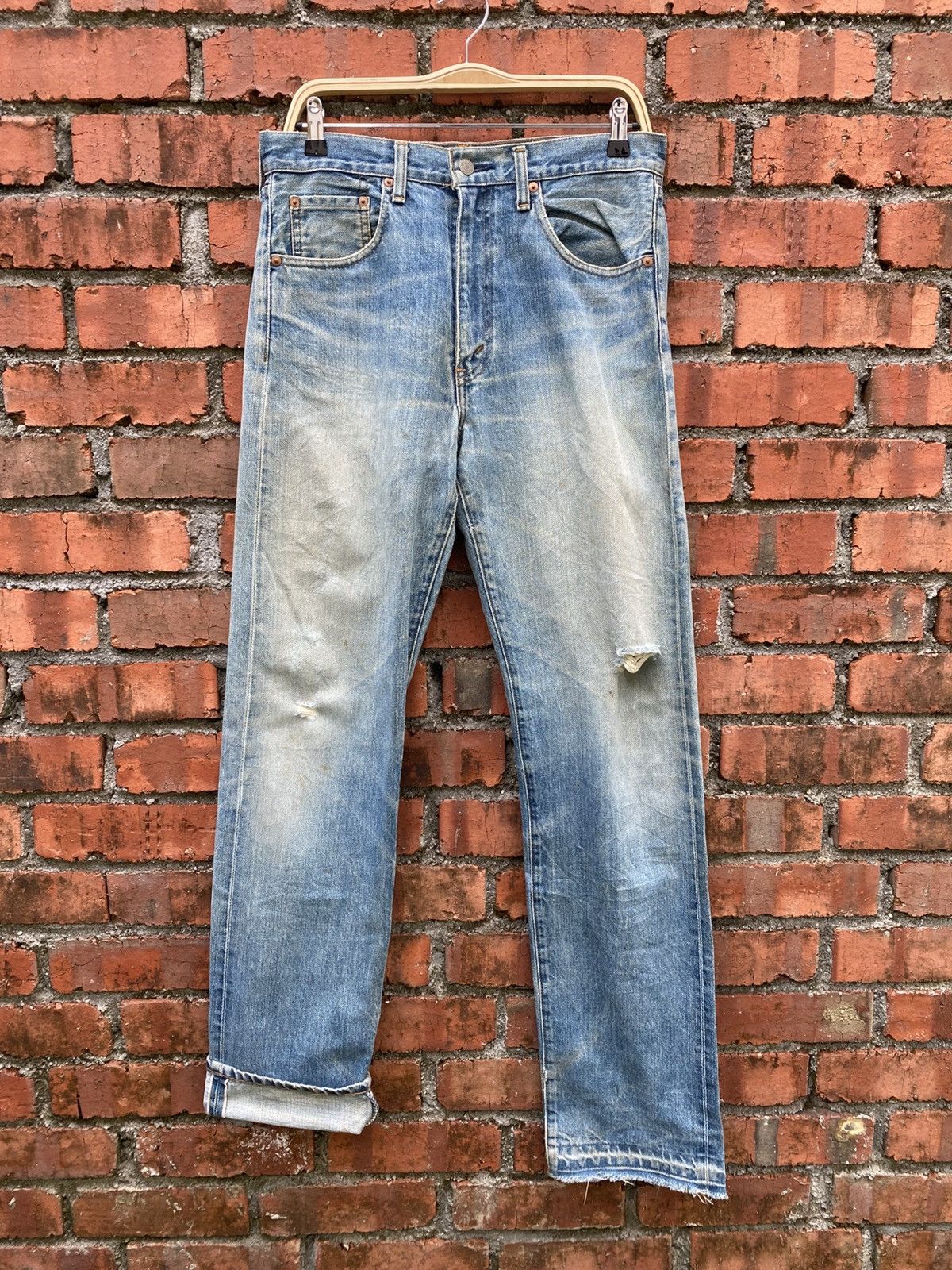 Levi's Vintage Clothing W32x34.5 Vintage levi's 501 redline big E distressed denime Size US 32 / EU 48 - 1 Thumbnail