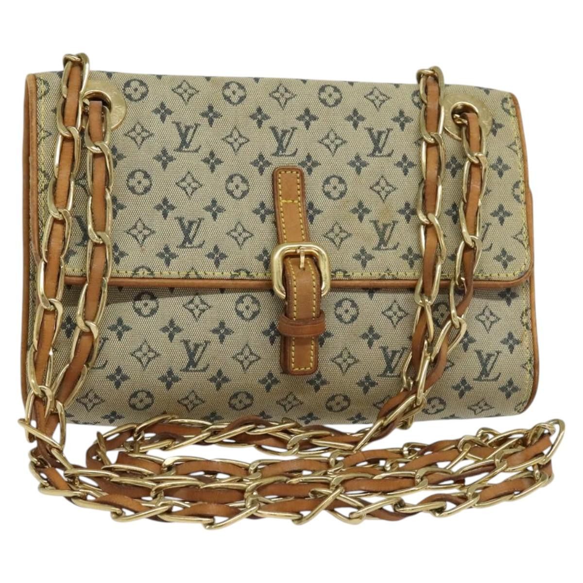 Louis Vuitton Monogram Mini Camille Chain Shoulder Bag Blue M92002 Auth Bd1396, Women's