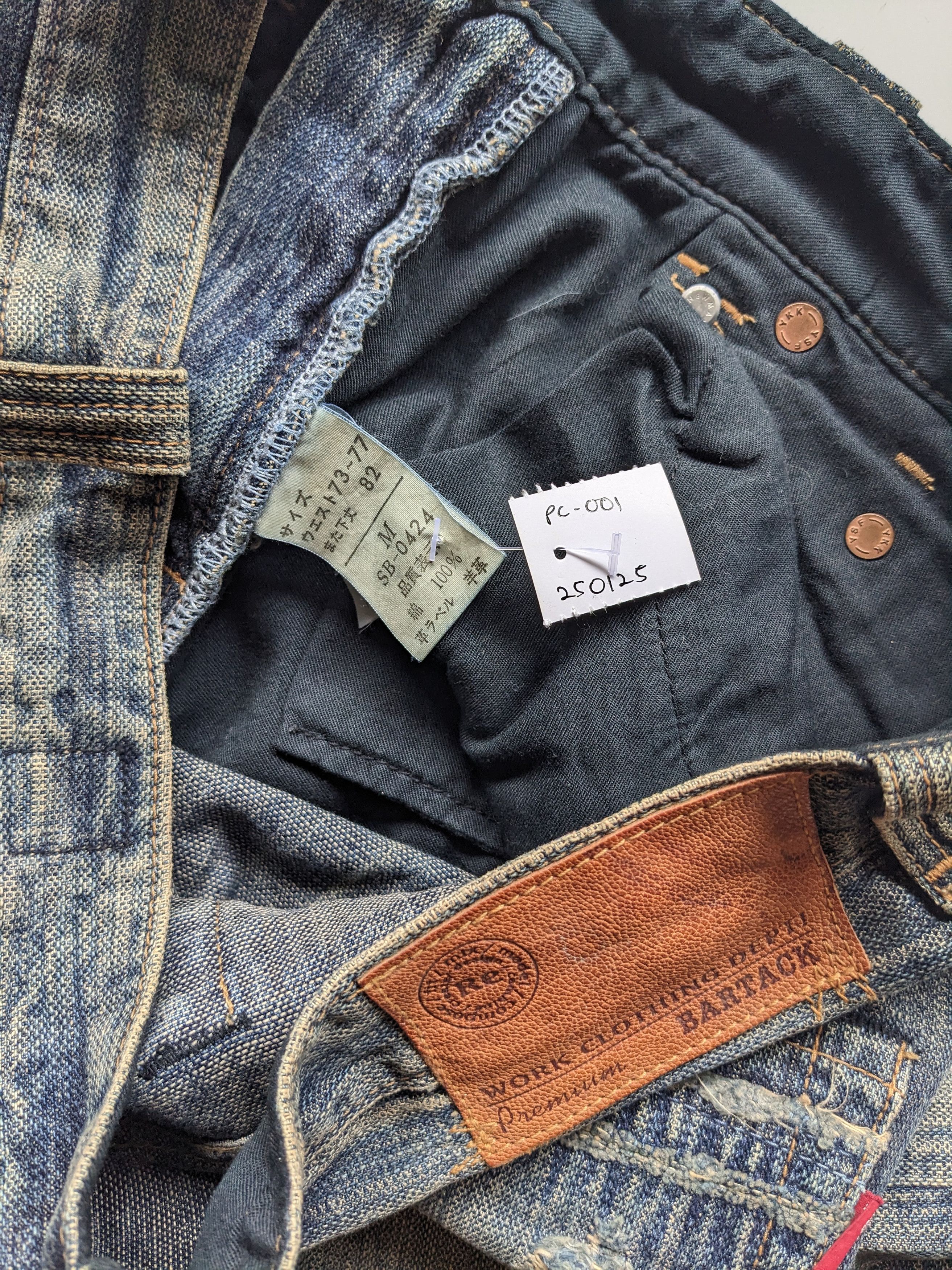 If Six Was Nine × Japanese Brand × Le Grande Bleu (L.G.B.) Bartack distressed clawmark jeans Size US 31 - 7 Thumbnail