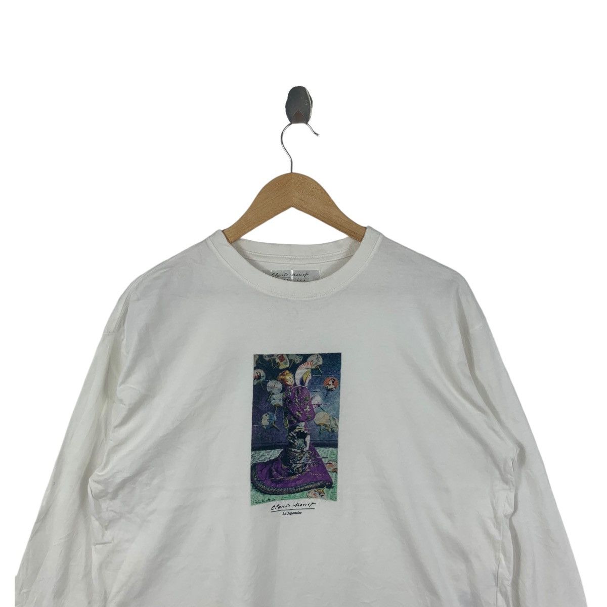 Other Vintage CLAUDE MONET LA JAPONAISE Painting Tee Shirt Size M / US 6-8 / IT 42-44 - 2 Thumbnail