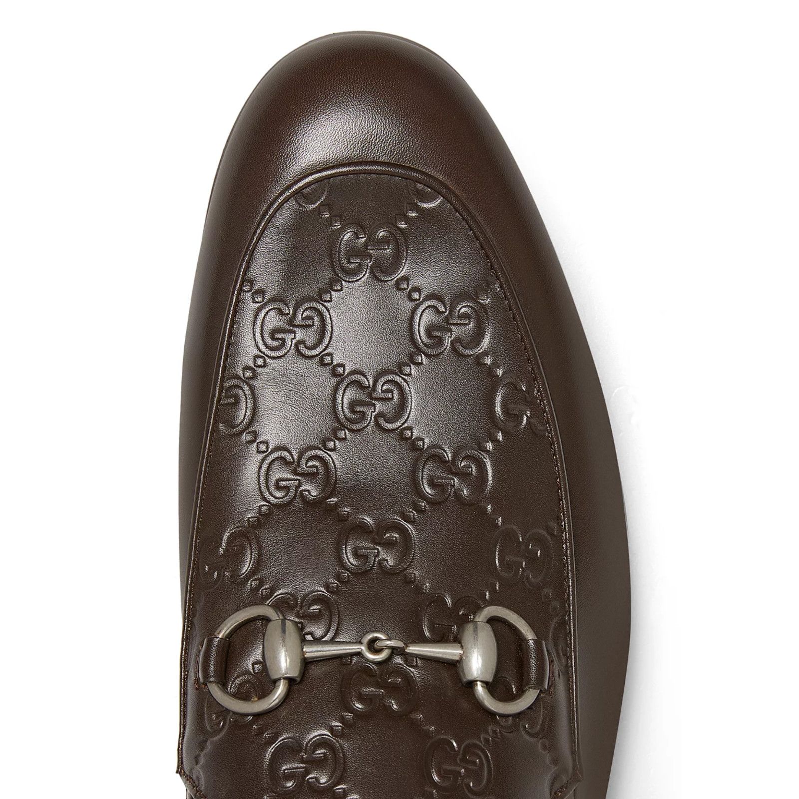 Gucci Gucci Mens Monogram Leather Horsebit Loafer Flat G 11 US 12 Size US 12 / EU 45 - 9 Thumbnail