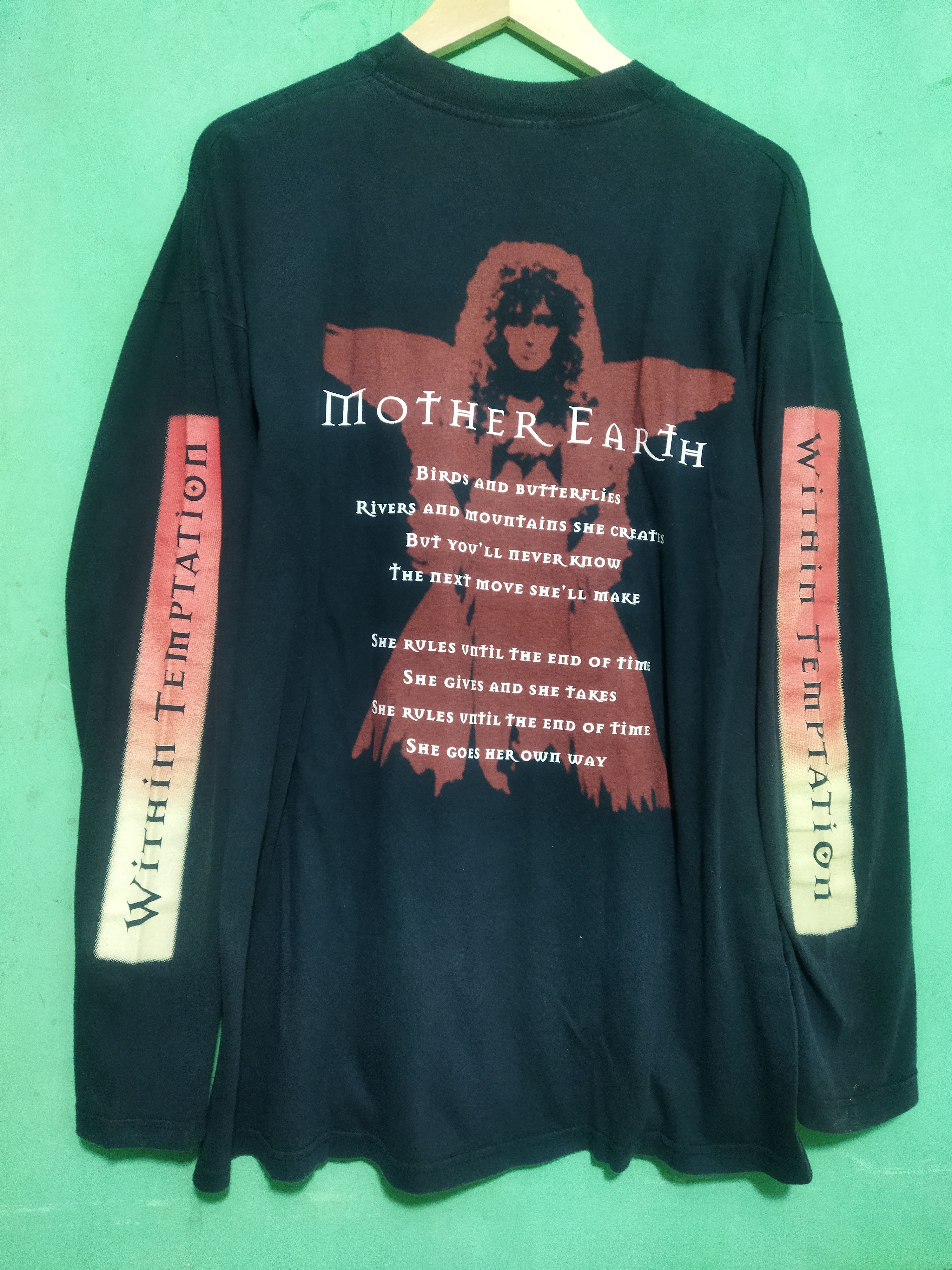 Band Tees Vintage WITHIN TEMPTATION mother earth Size US XL / EU 56 / 4 - 3 Thumbnail