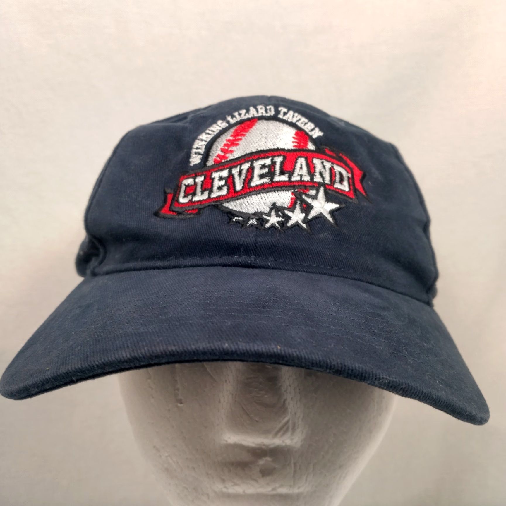 Vintage Winking Lizard Tavern Cleveland All Star Game Baseball Cap Hat Richardson Adjustable Embroidered One Size Blue Cotton Canvas Men Size ONE SIZE - 2 Thumbnail