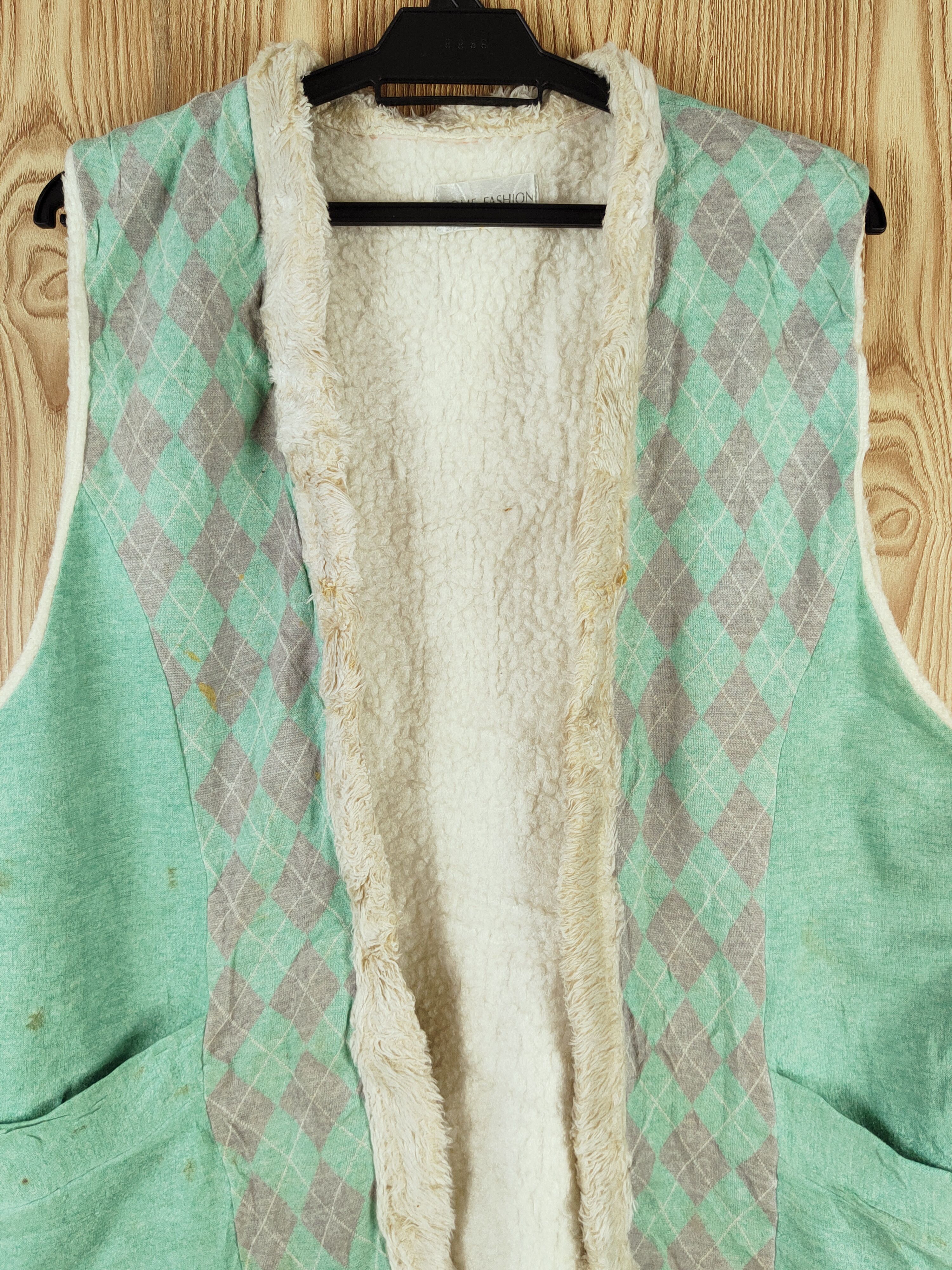 Japanese Brand × Vintage Vintage 💥 Home Fashion Turquoise Vests Size US L / EU 52-54 / 3 - 3 Thumbnail