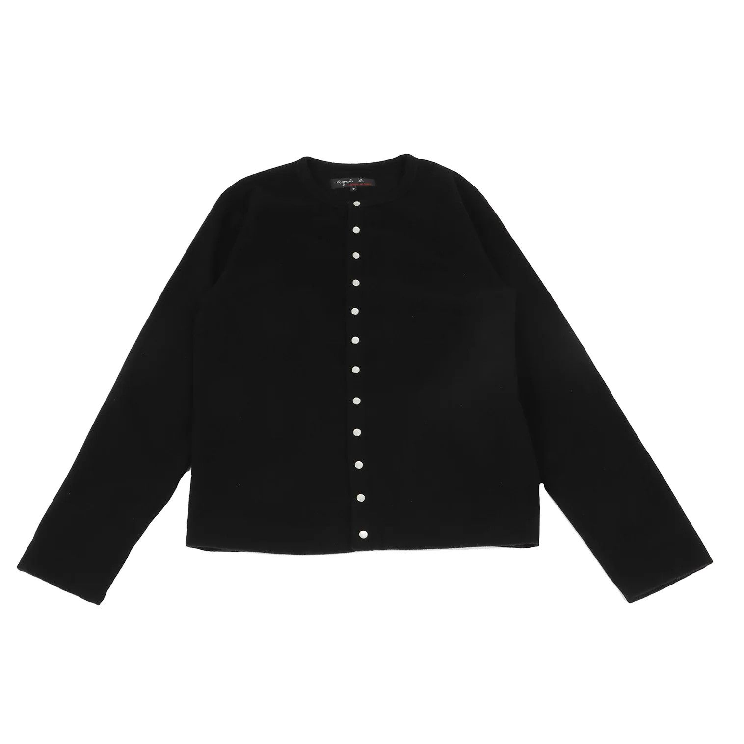 agnes b. Fleece Snap Button Jacket in Black Size 1 Size US S / EU 44-46 / 1 - 1 Thumbnail