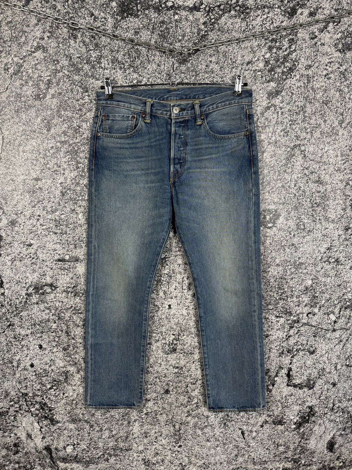 Levi's Men’s Levi’s 501 Denim Straight Jeans Pants Size W32 L30 Size US 32 / EU 48 - 2 Thumbnail