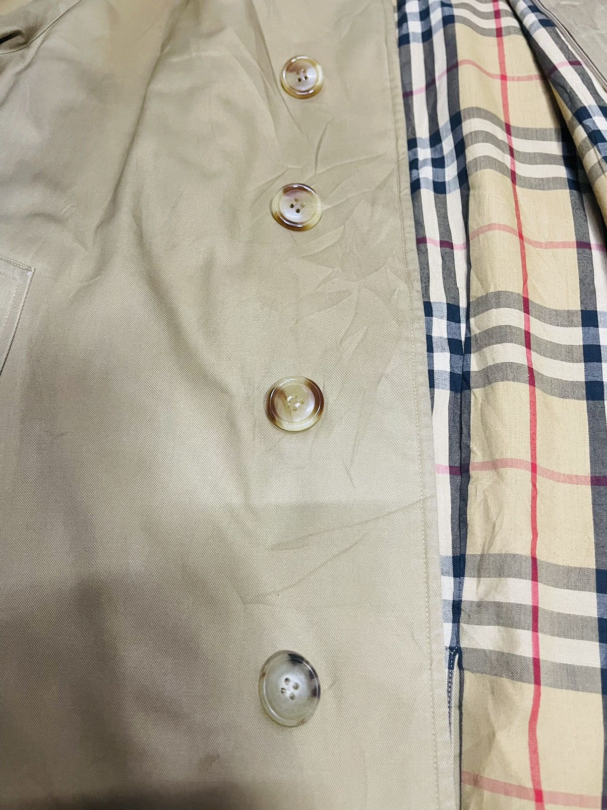 Burberry × Vintage Vintage Burberry Novacheck Trench Coat (10) Size US L / EU 52-54 / 3 - 10 Thumbnail