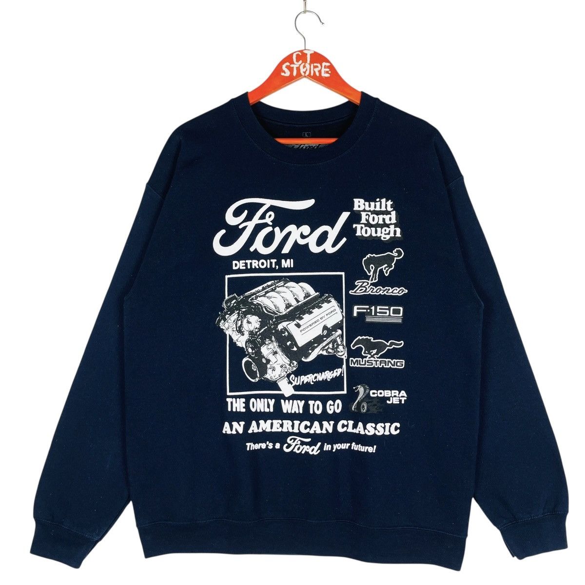 Ford Ford Built Tough Crewneck Sweatshirt Size L Size US L / EU 52-54 / 3 - 1 Thumbnail