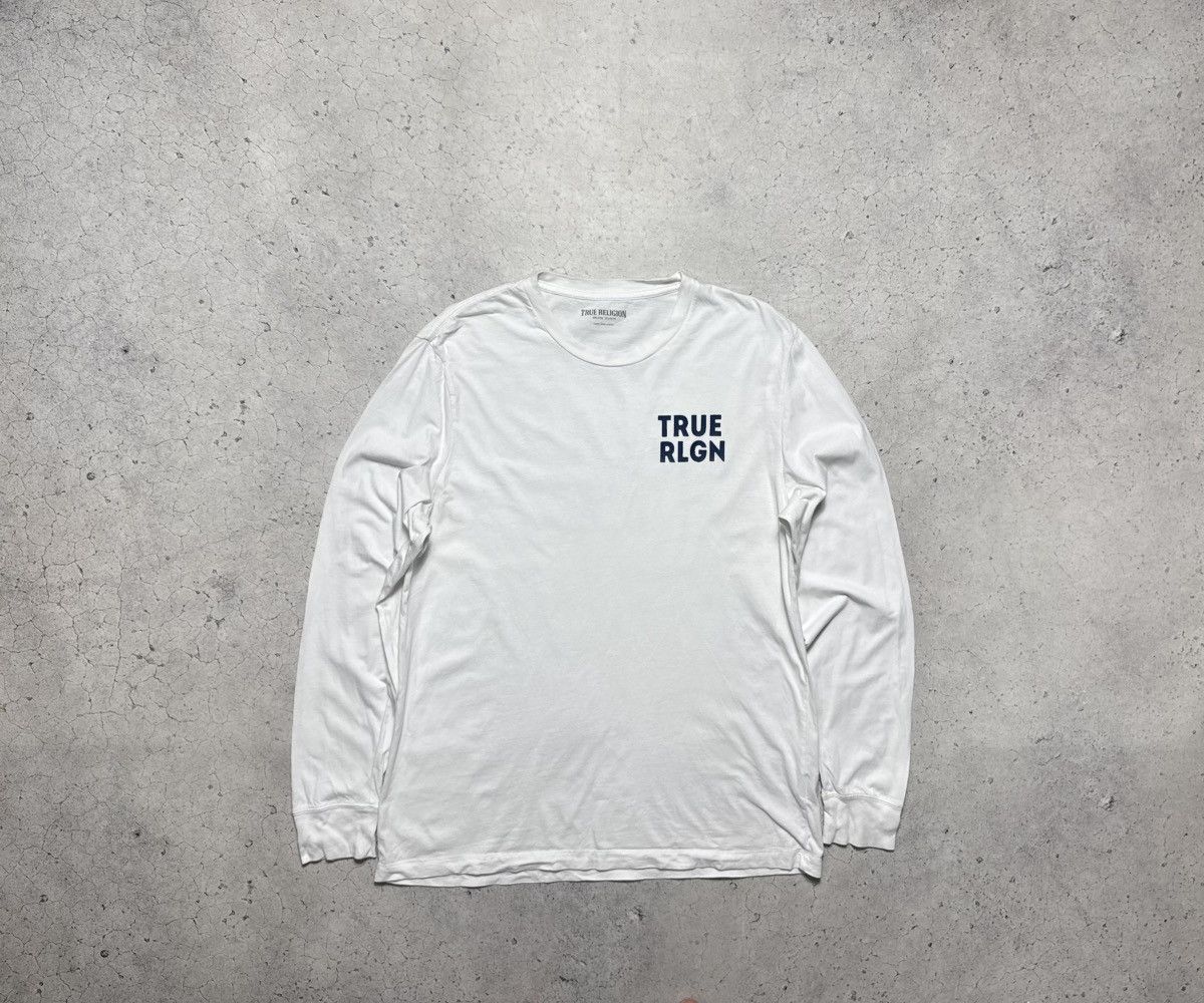 True Religion True Religion Vintage Long Sleeve Shirt Big Logo White Size US L / EU 52-54 / 3 - 2 Thumbnail