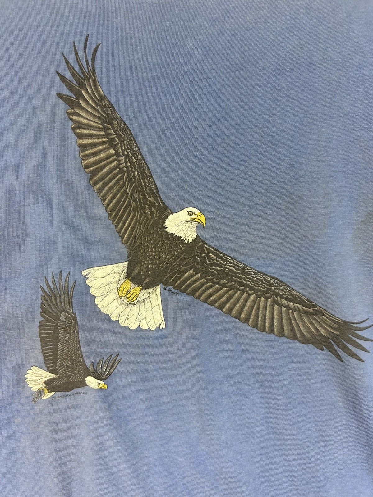 Vintage Vintage Harborside Graphic Art / Double flying Eagle Tee Size US L / EU 52-54 / 3 - 7 Thumbnail