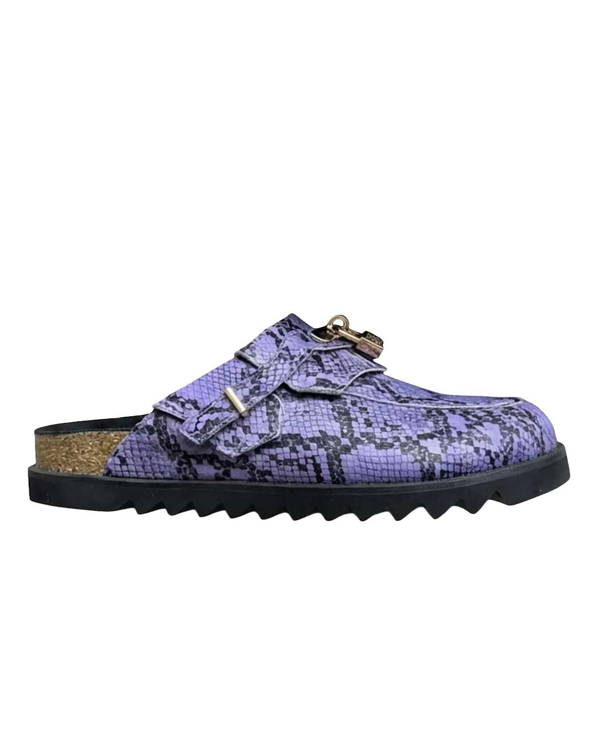 Bravest Studios Bag Clog Snakeskin Purple Size US 6 / EU 39 - 1 Thumbnail